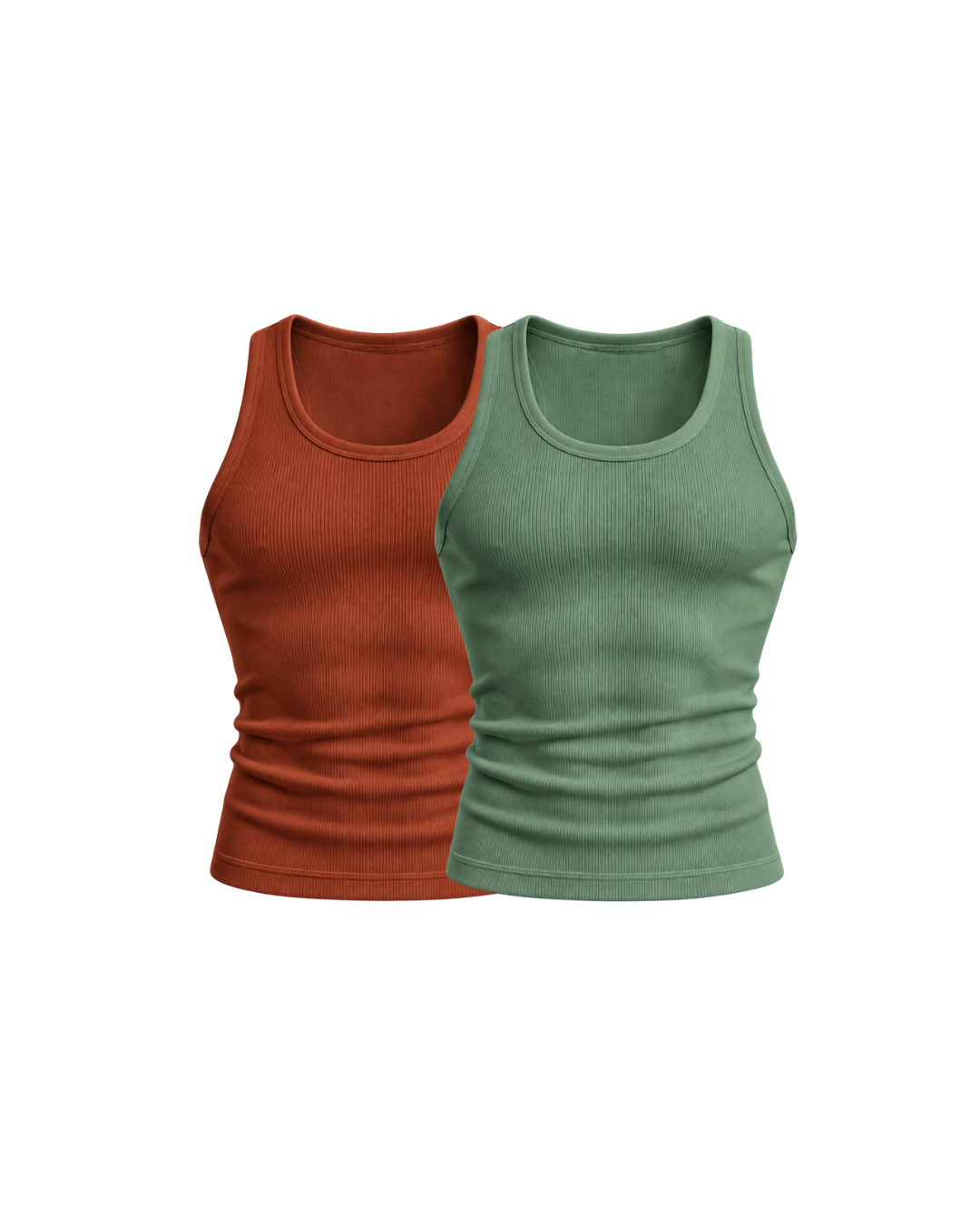 Core Ribbed Vest 2-Pack (R/BS)