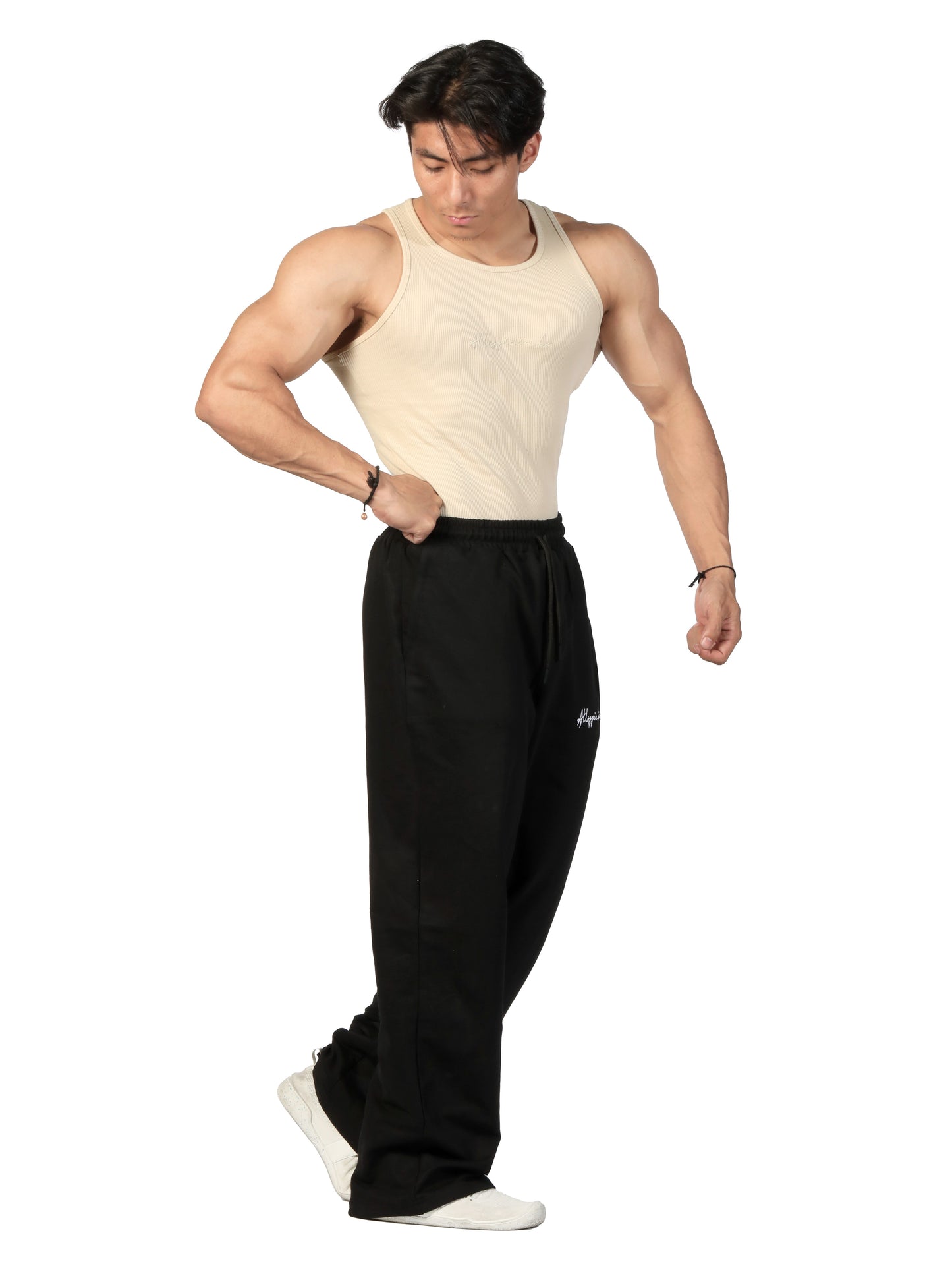 Signature Ribbed Vest Wood Ash