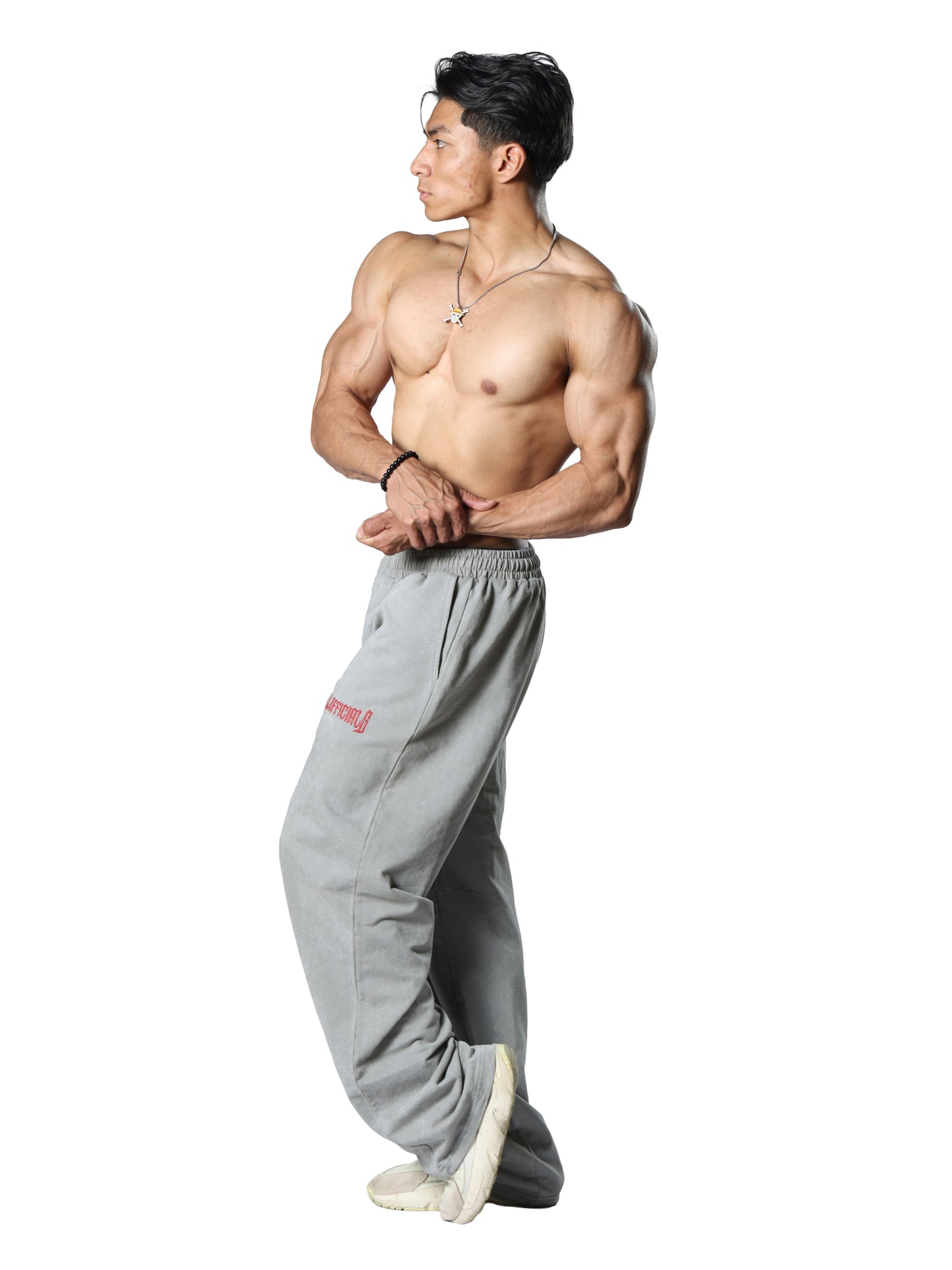 Allofficials Revenge Washed Gym Joggers Grey