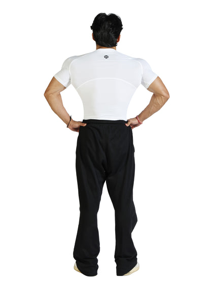 Back view of the white N1 Compression Short Sleeve T-shirt