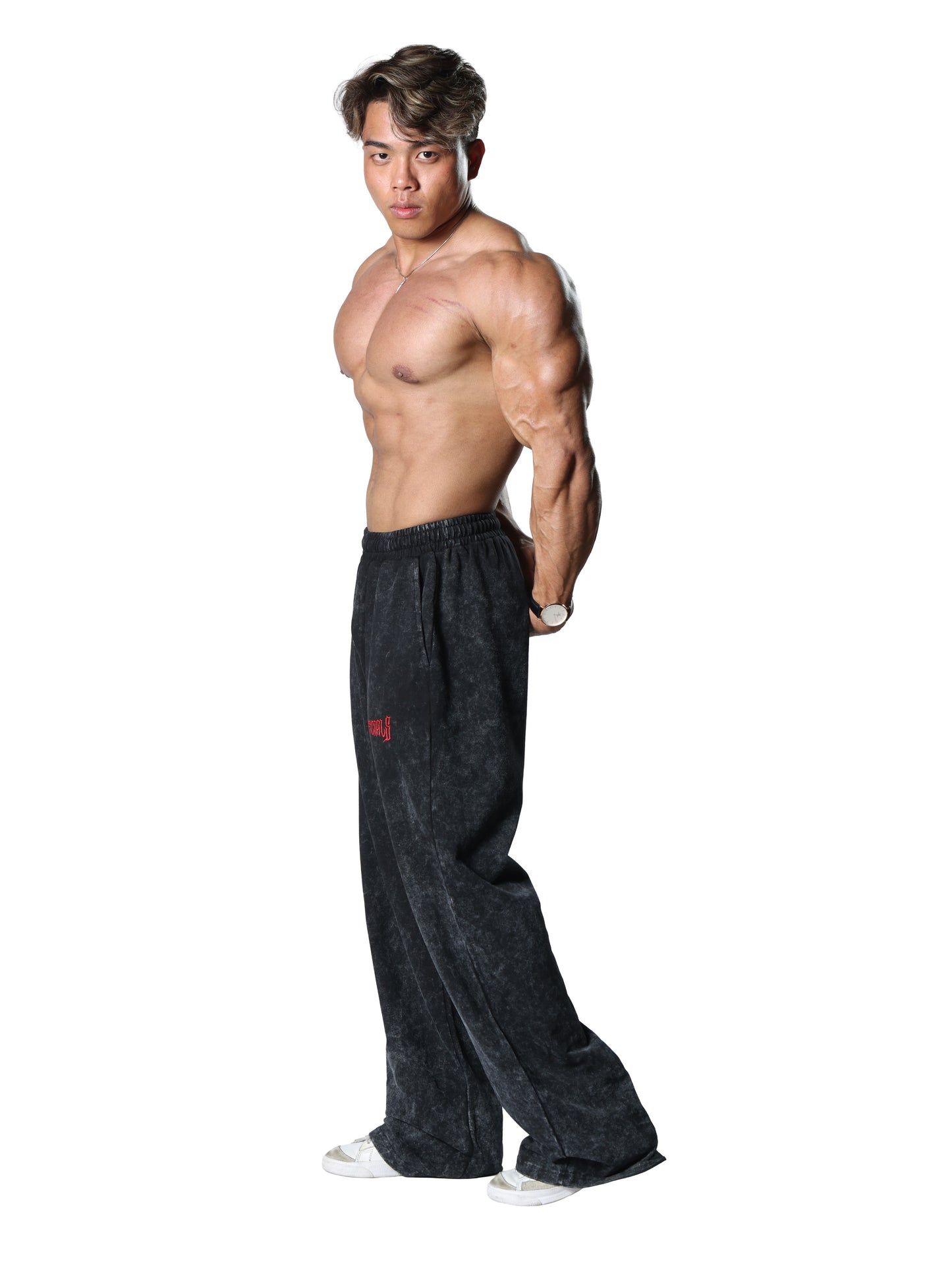 Best Revenge Washed Black Gym Joggers for Men