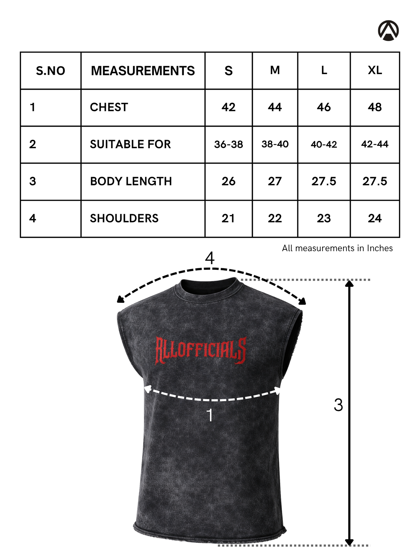 Back Grey Cut offs mesurement