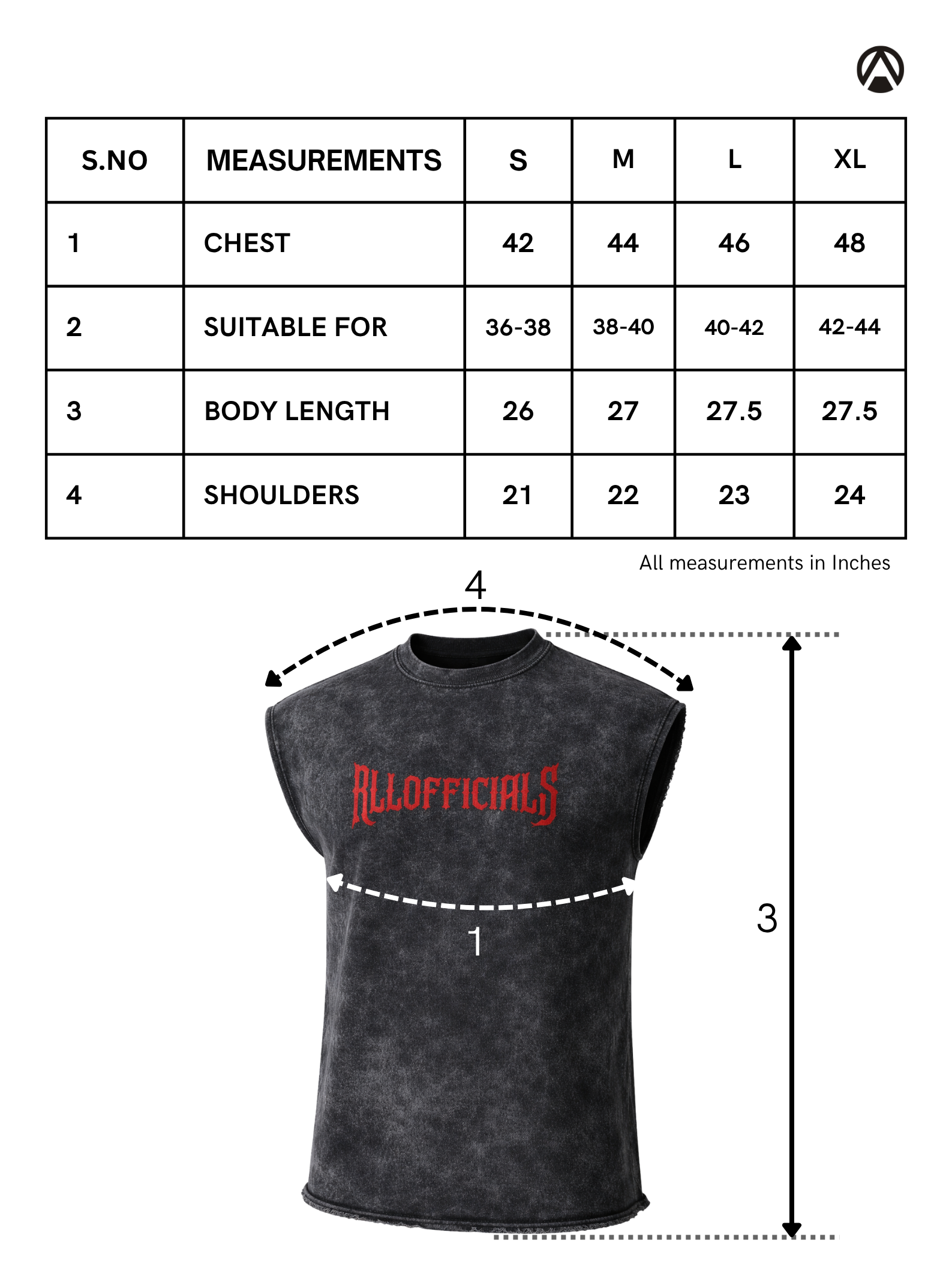 Back Grey Cut offs mesurement