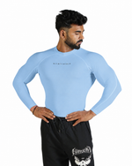 N1 Compression T-Shirt Long Sleeve Sky Blue