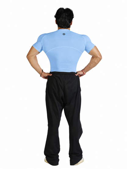 N1 Compression T-Shirt Short Sleeve Sky Blue