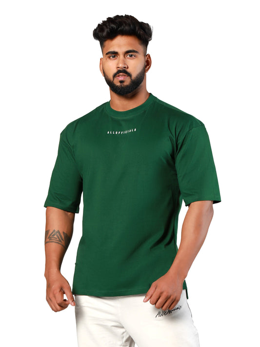 Essential Oversized Tee Bottle Green