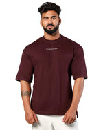 Essential Oversized Tee Dark Wine