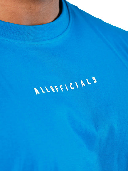 Essential Oversized Tee Deep Sea Blue close view