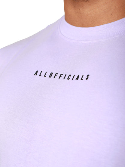 Essential Oversized Tee Light Lavender measurement Chest