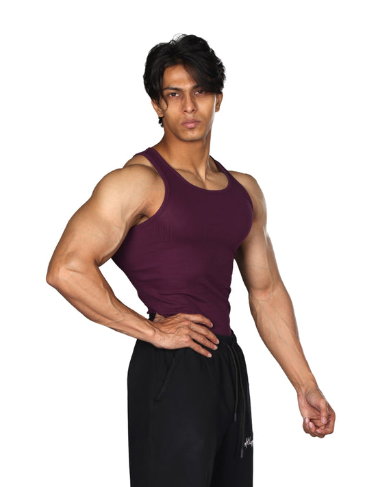 Core Ribbed Vest Potent Purple
