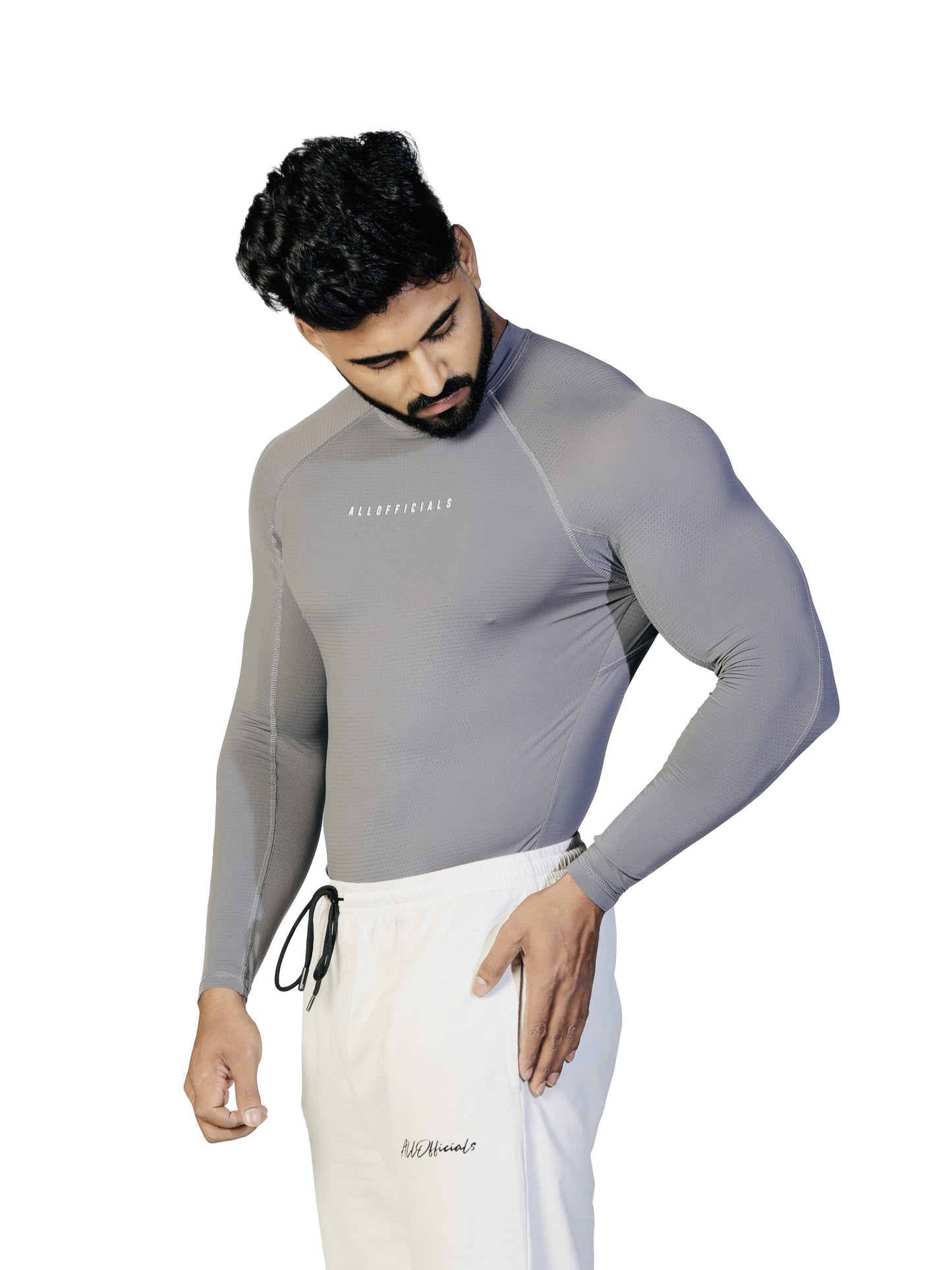 N1 Compression Long Sleeve Medium Grey