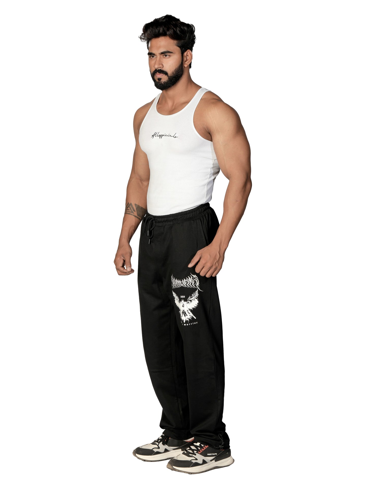 Limited Warrior Black Premium Gym Joggers