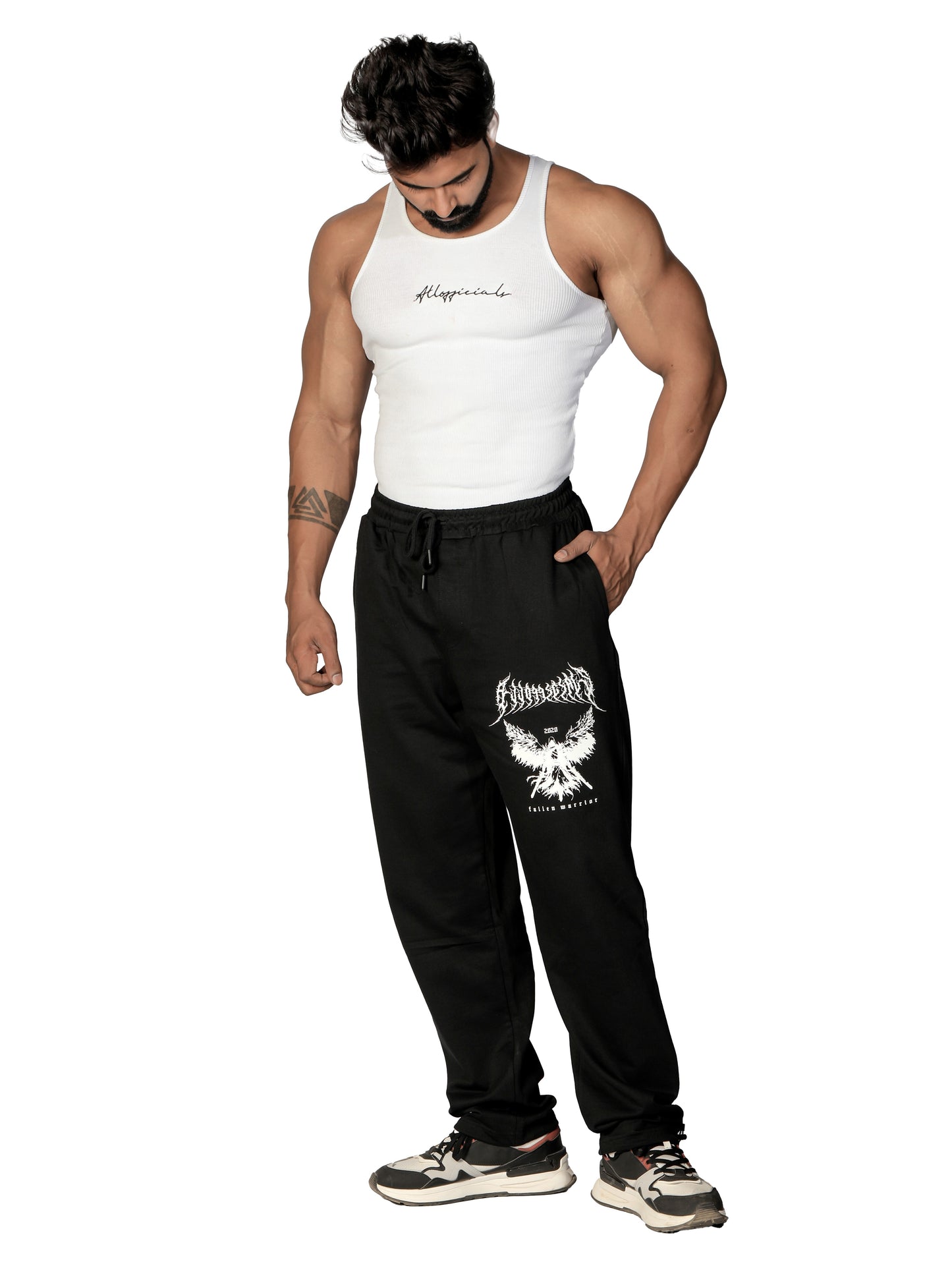 Limited Warrior Gym Joggers Black for Men's
