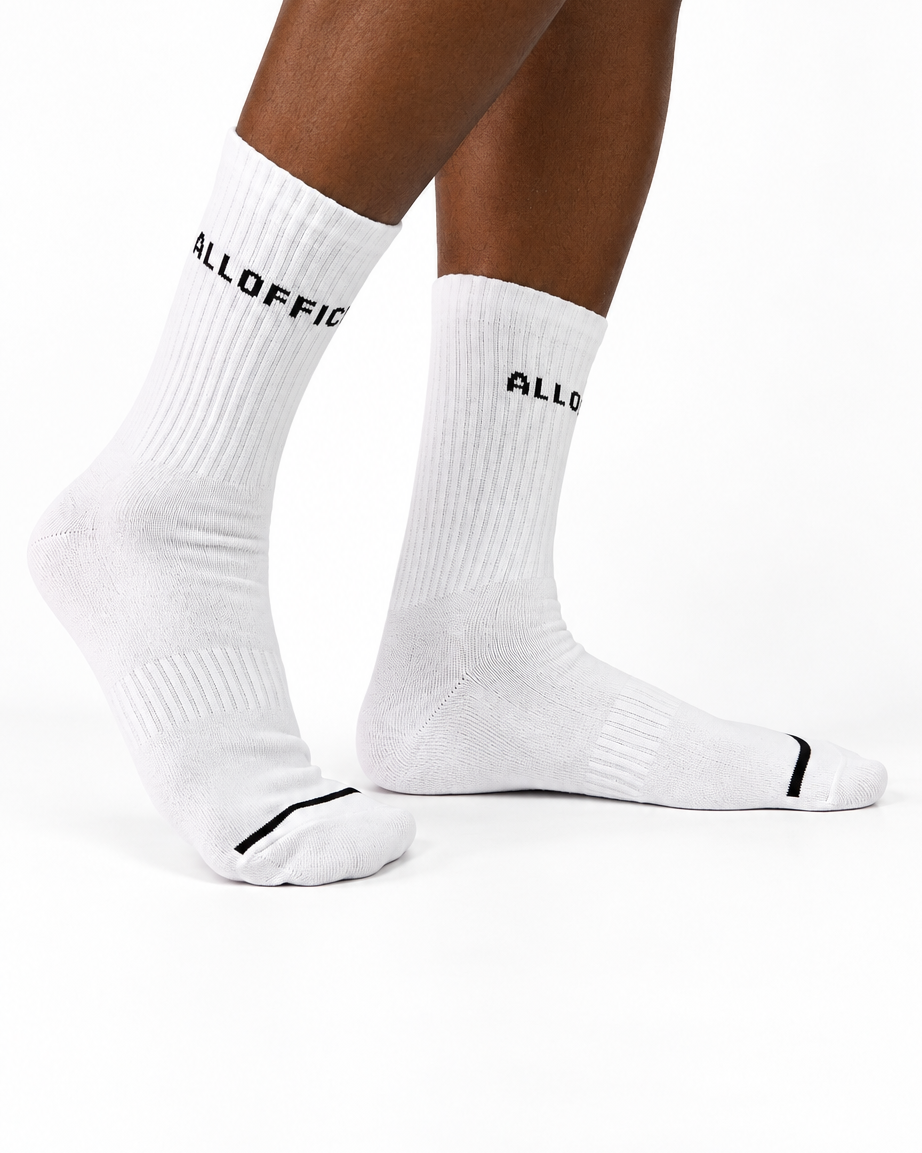 Premium Crew Socks White