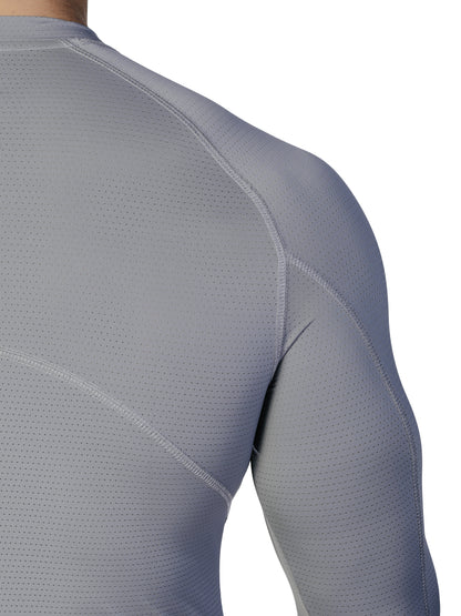 N1 Compression Long Sleeve Medium Grey back view