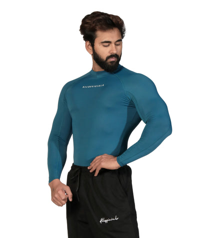N1 Compression T-Shirt Long Sleeve Airforce Blue