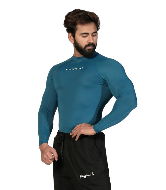 N1 Compression T-Shirt Long Sleeve Airforce Blue