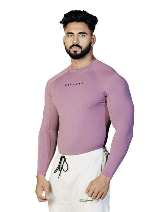 N1 Compression T-Shirt Long Sleeve Onion Pink