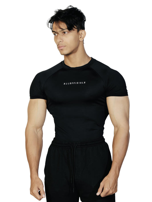 N1 Compression T-Shirt Short Sleeve Black
