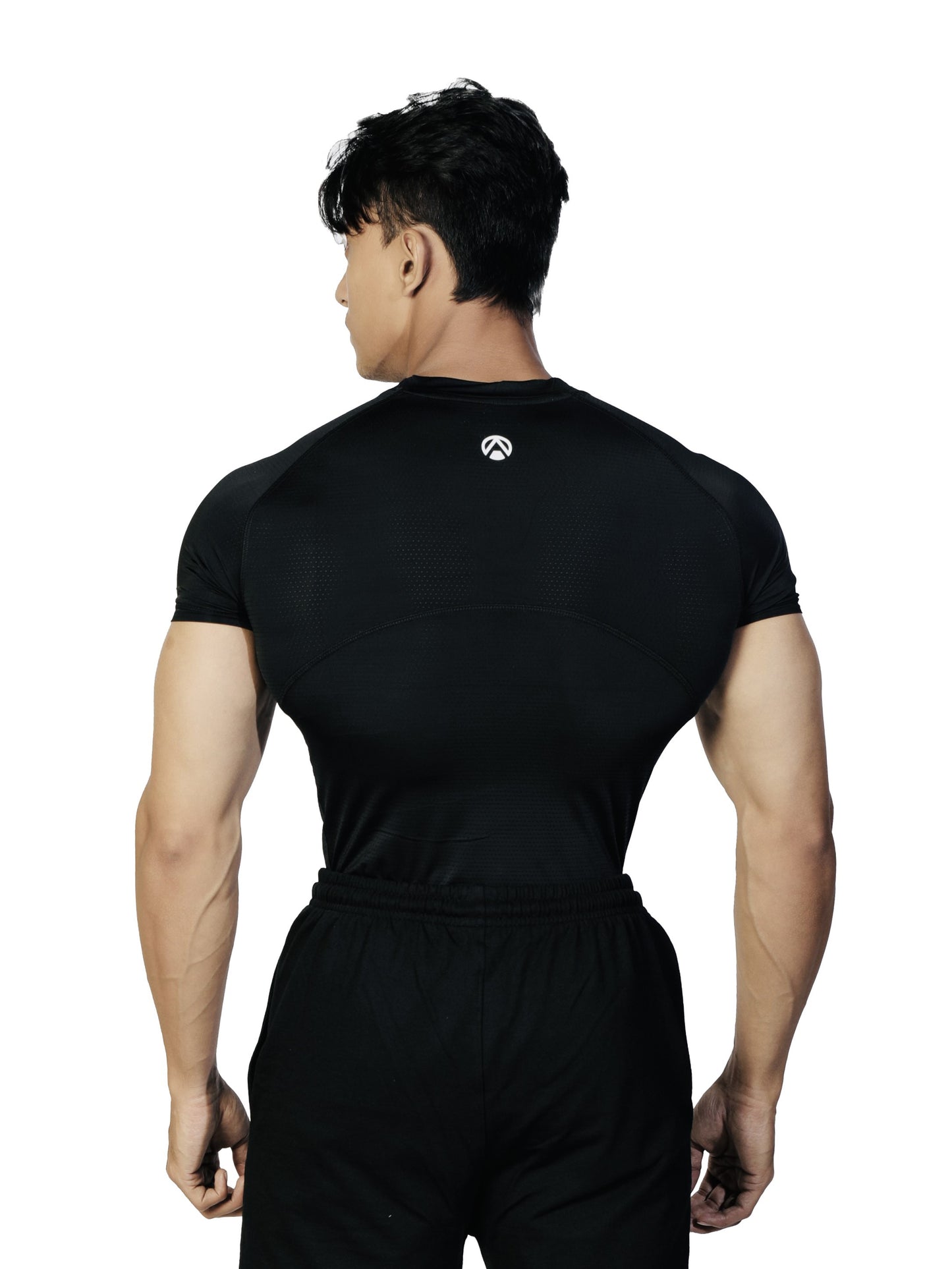 N1 Compression T-Shirt Short Sleeve Black back