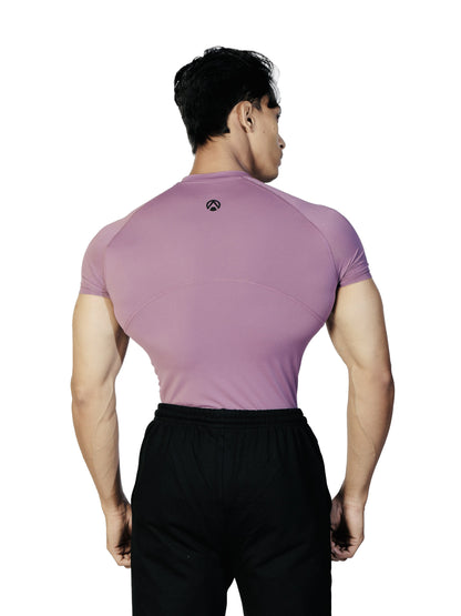 N1 Compression T-Shirt Short Sleeve Onion Pink back