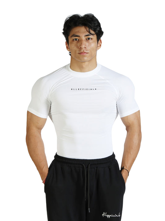 N1 Compression T-Shirt Short Sleeve White