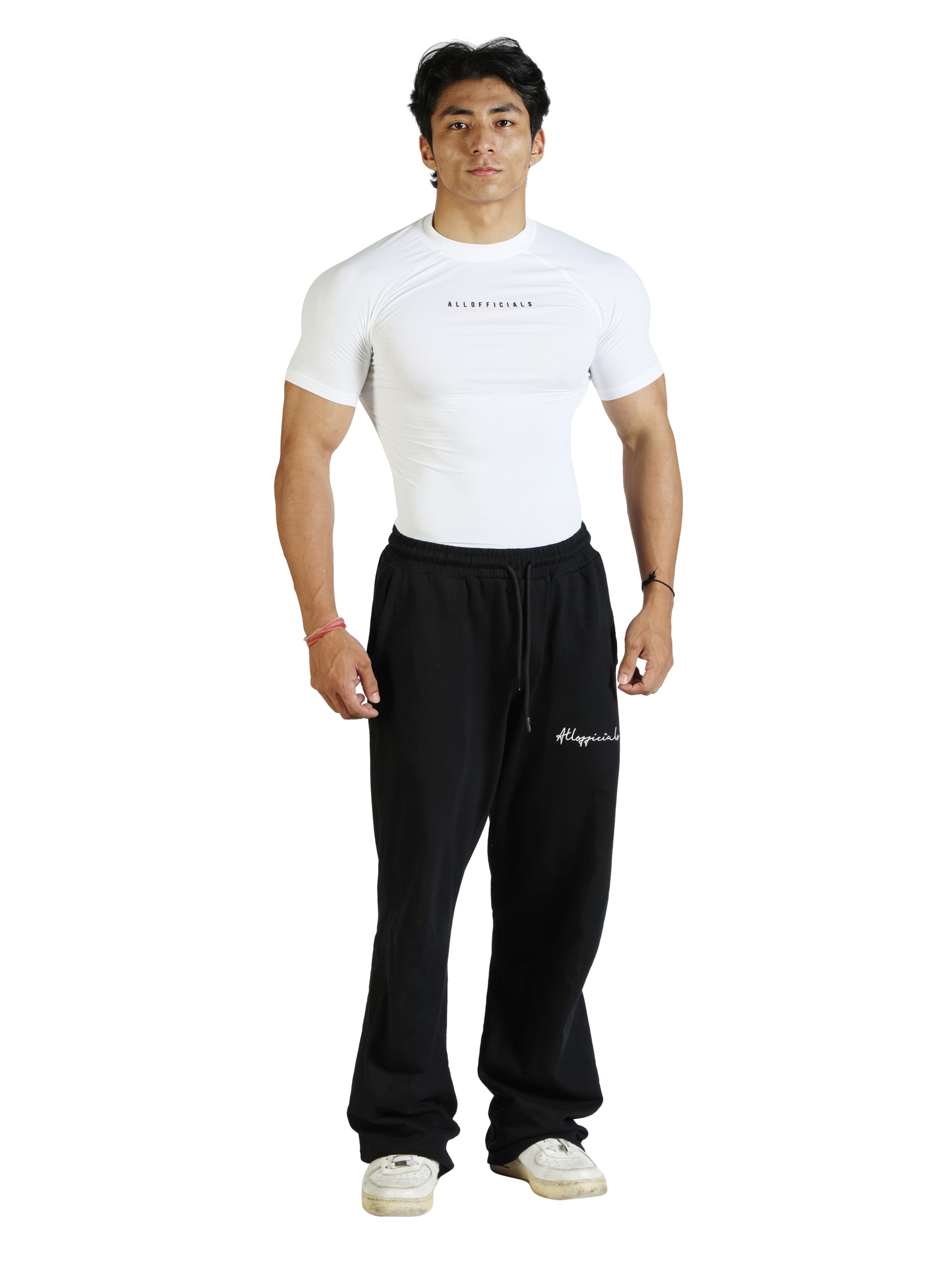 N1 Compression T-Shirt Short Sleeve White Front