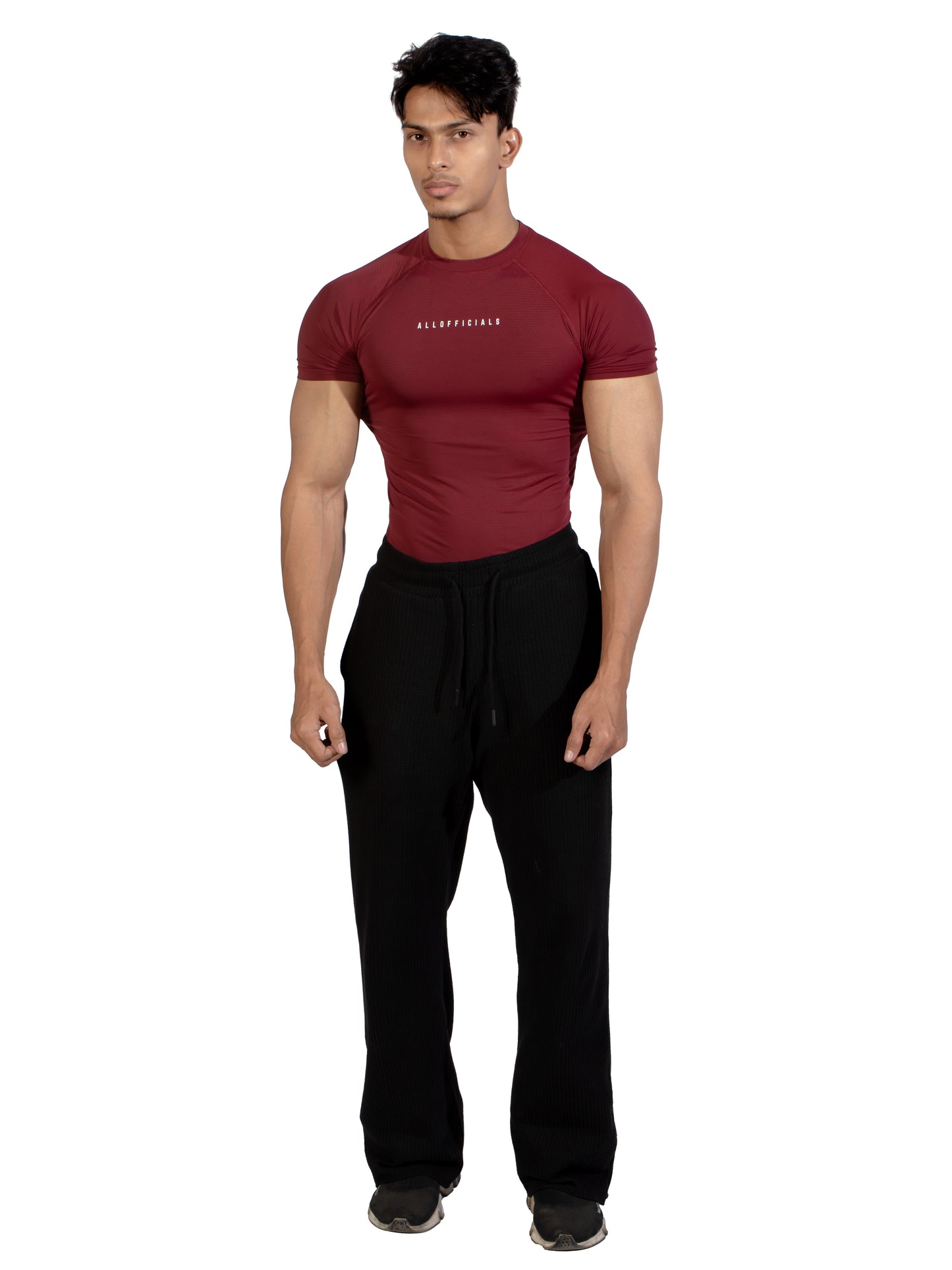 N1 Compression T-Shirt Short Sleeve Winery front