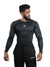 Nylon Compression T Shirt Full Sleeve Dark-Matter