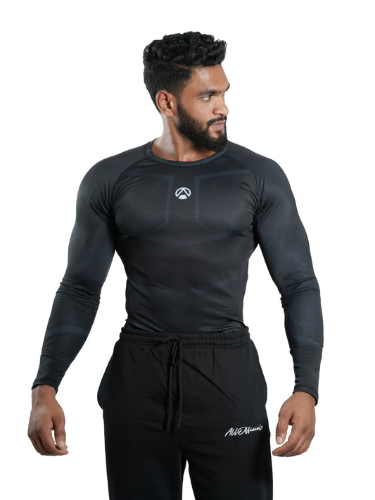 Nylon Compression T-Shirt Full Sleeve Dark-Matter
