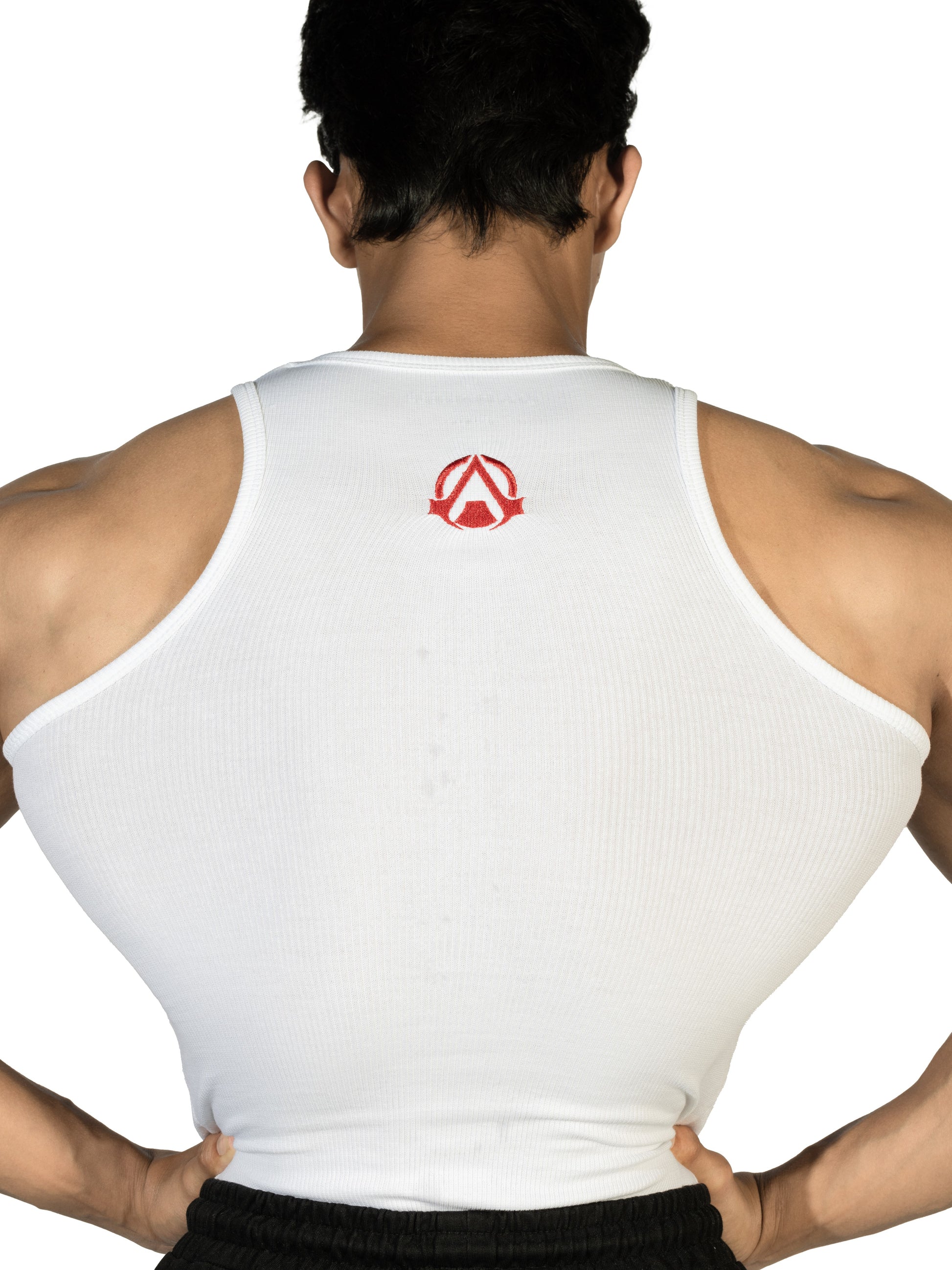Revenge Ribbed Vest 2-Pack (back white view)