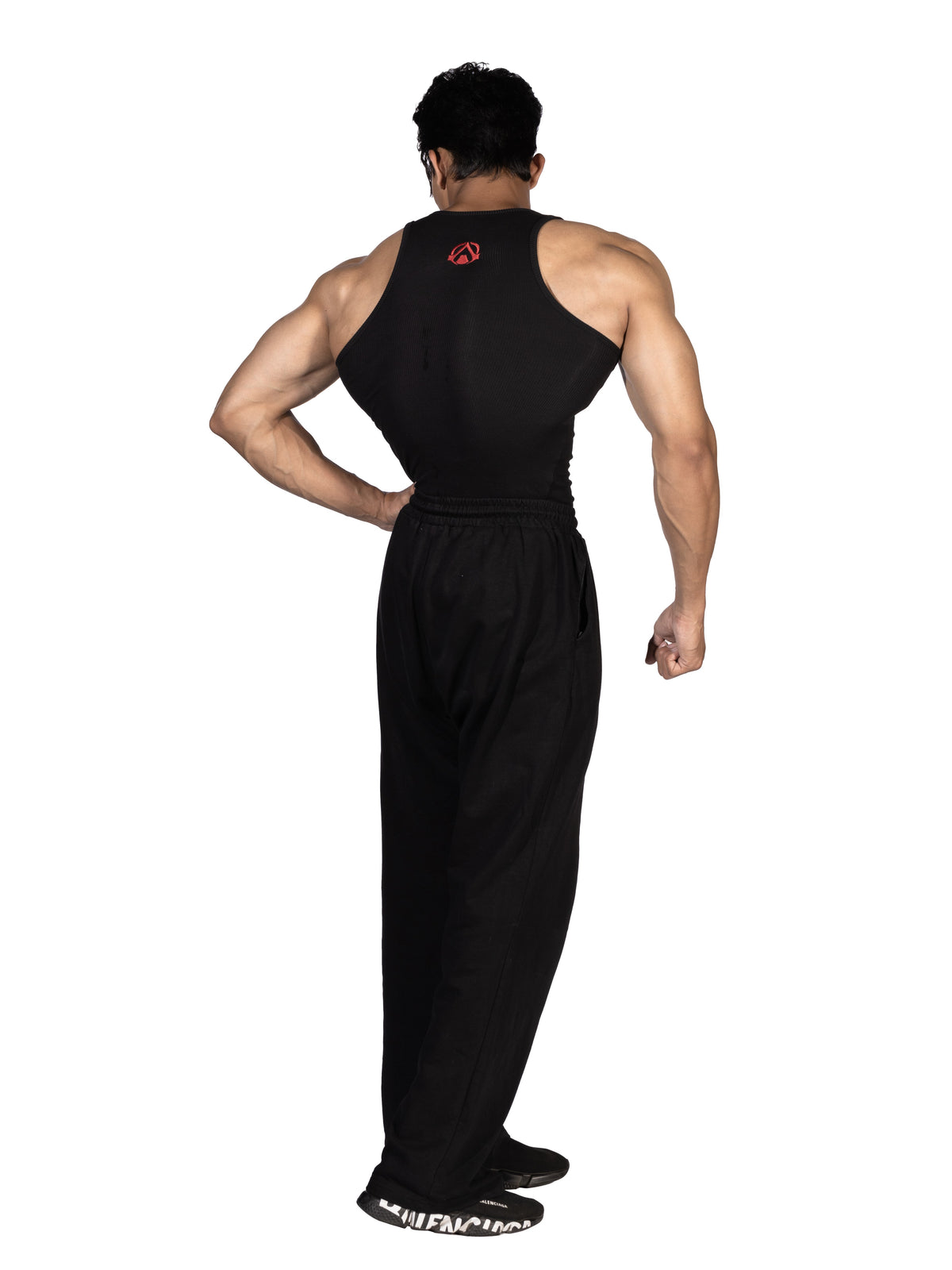 Revenge Ribbed Vest Black