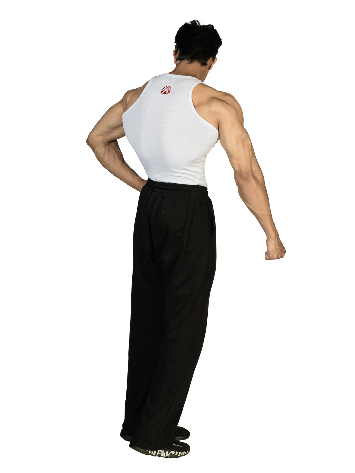 Revenge Ribbed Vest White 