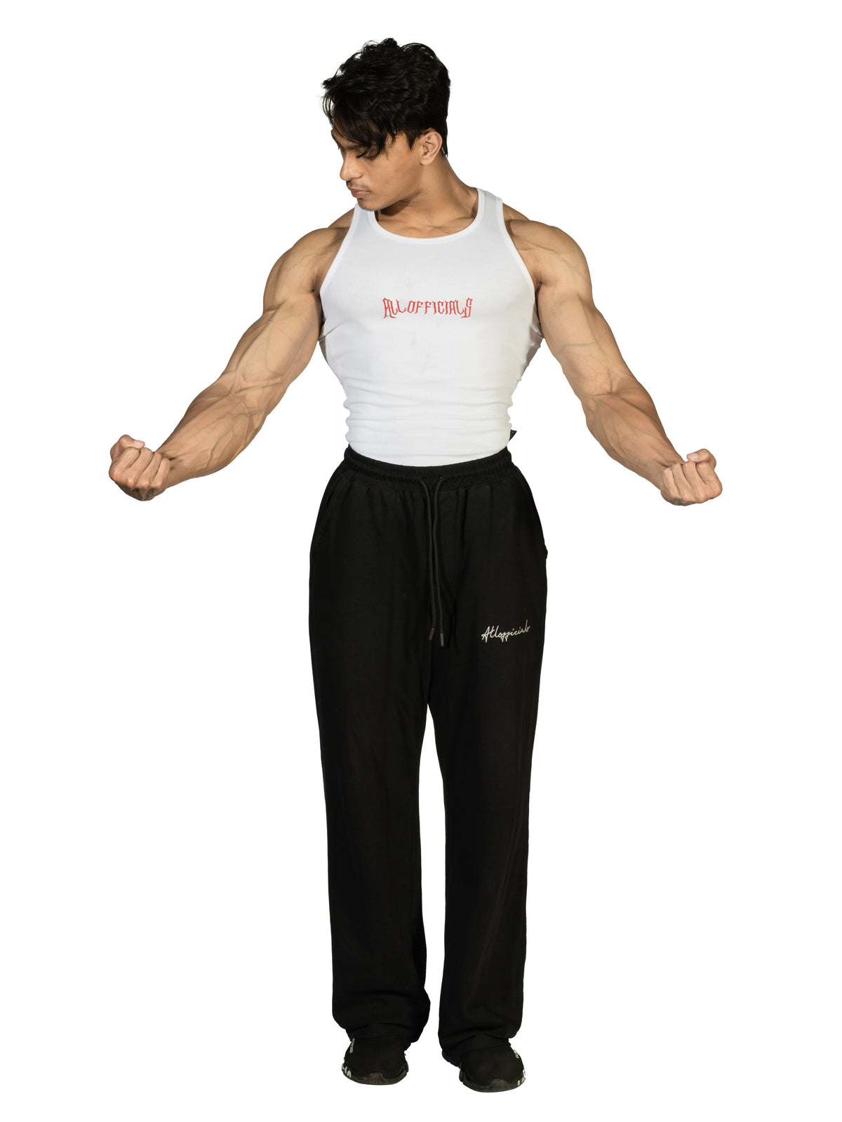 Revenge Ribbed Vest White