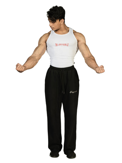Revenge Ribbed Vest White