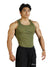 Signature Ribbed Vest Olive Green