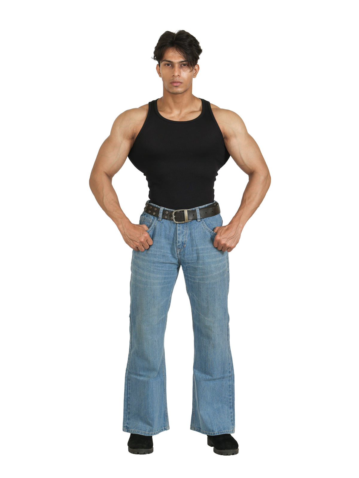 Ribbed Vest Black
