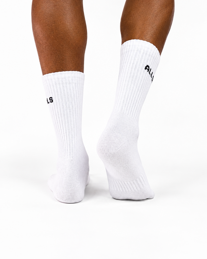 Premium Crew Socks White