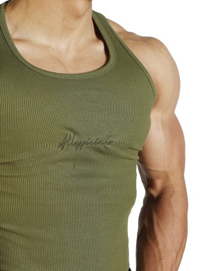 Signature Ribbed Vest 2-Pack (OG/BR) front
