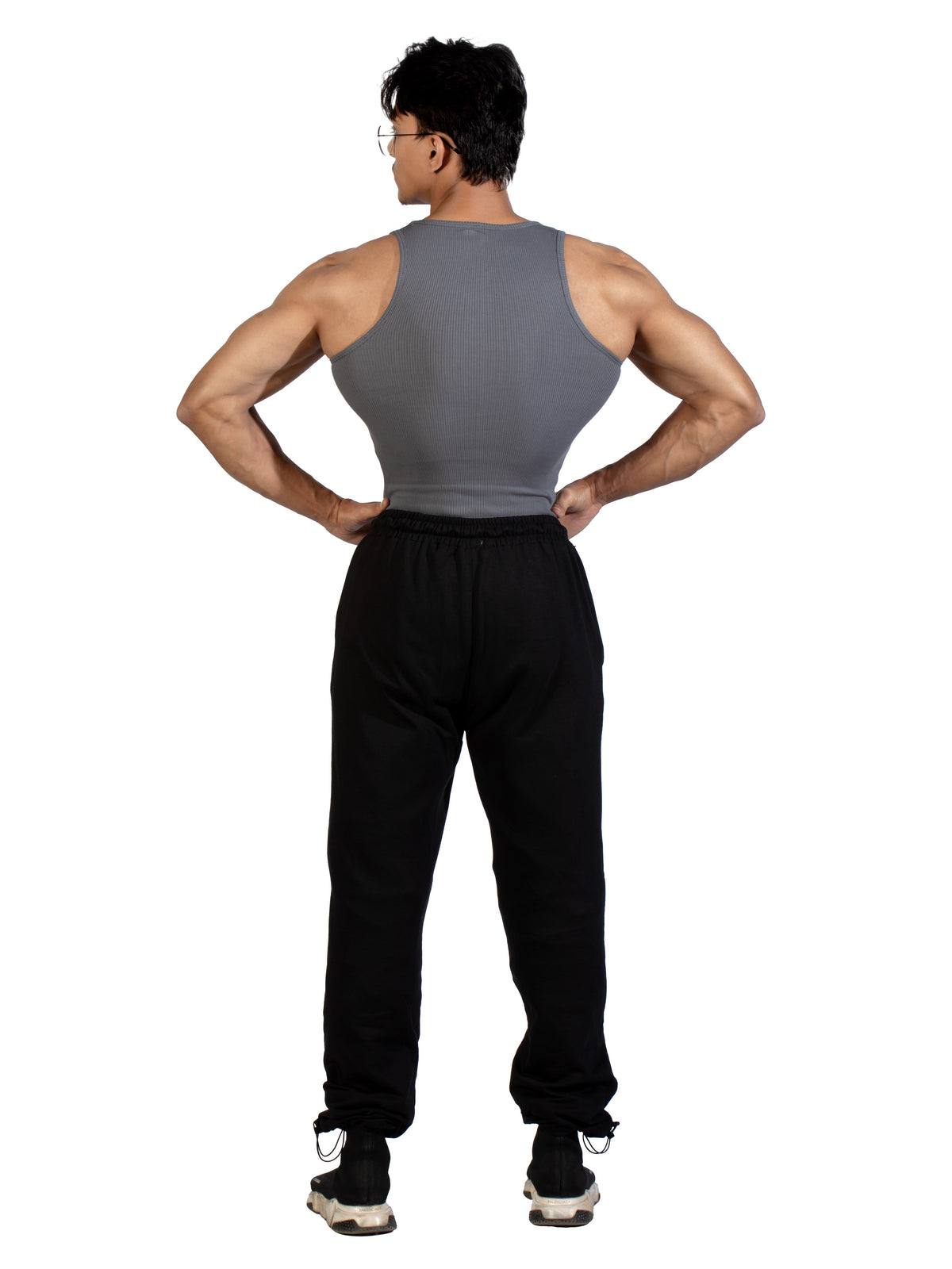 Signature Ribbed Vest Grey