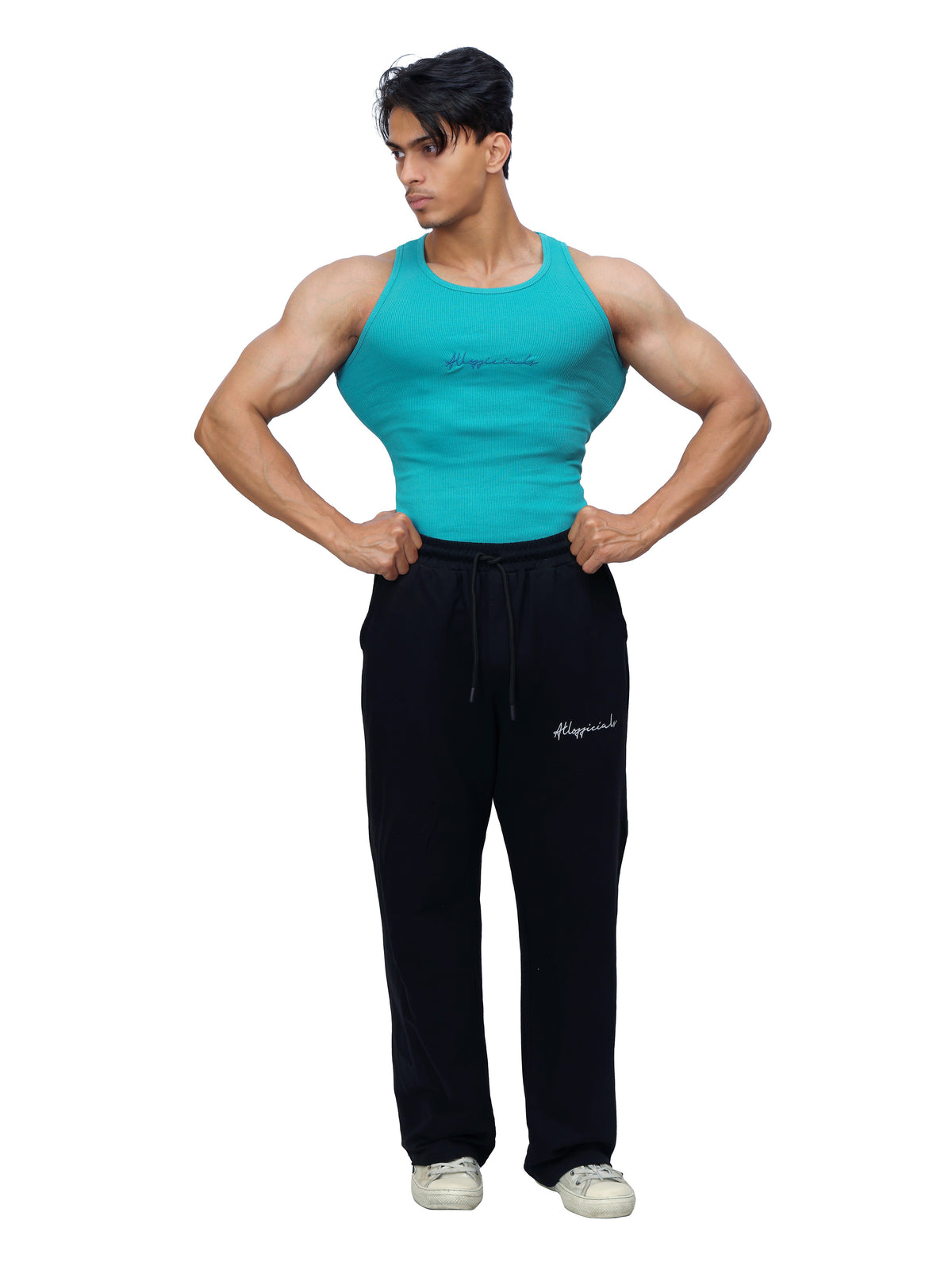 Signature Ribbed Vest Sky Blue 