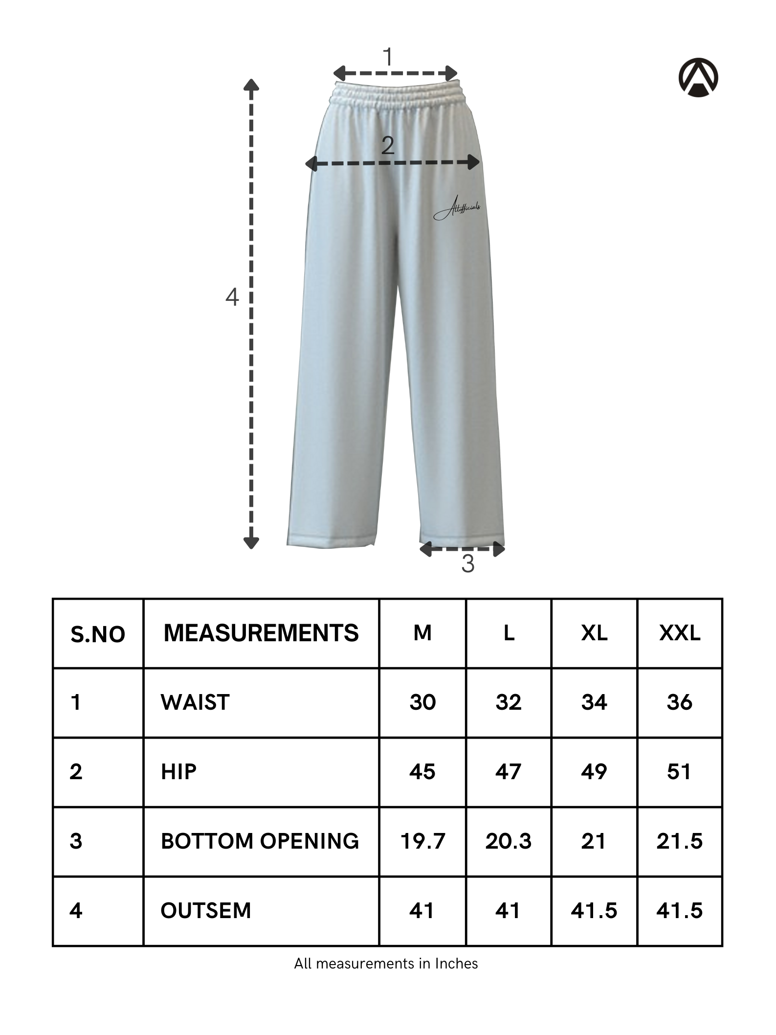 Signature Straight Fit Gym Joggers Measurements m l xl xxl