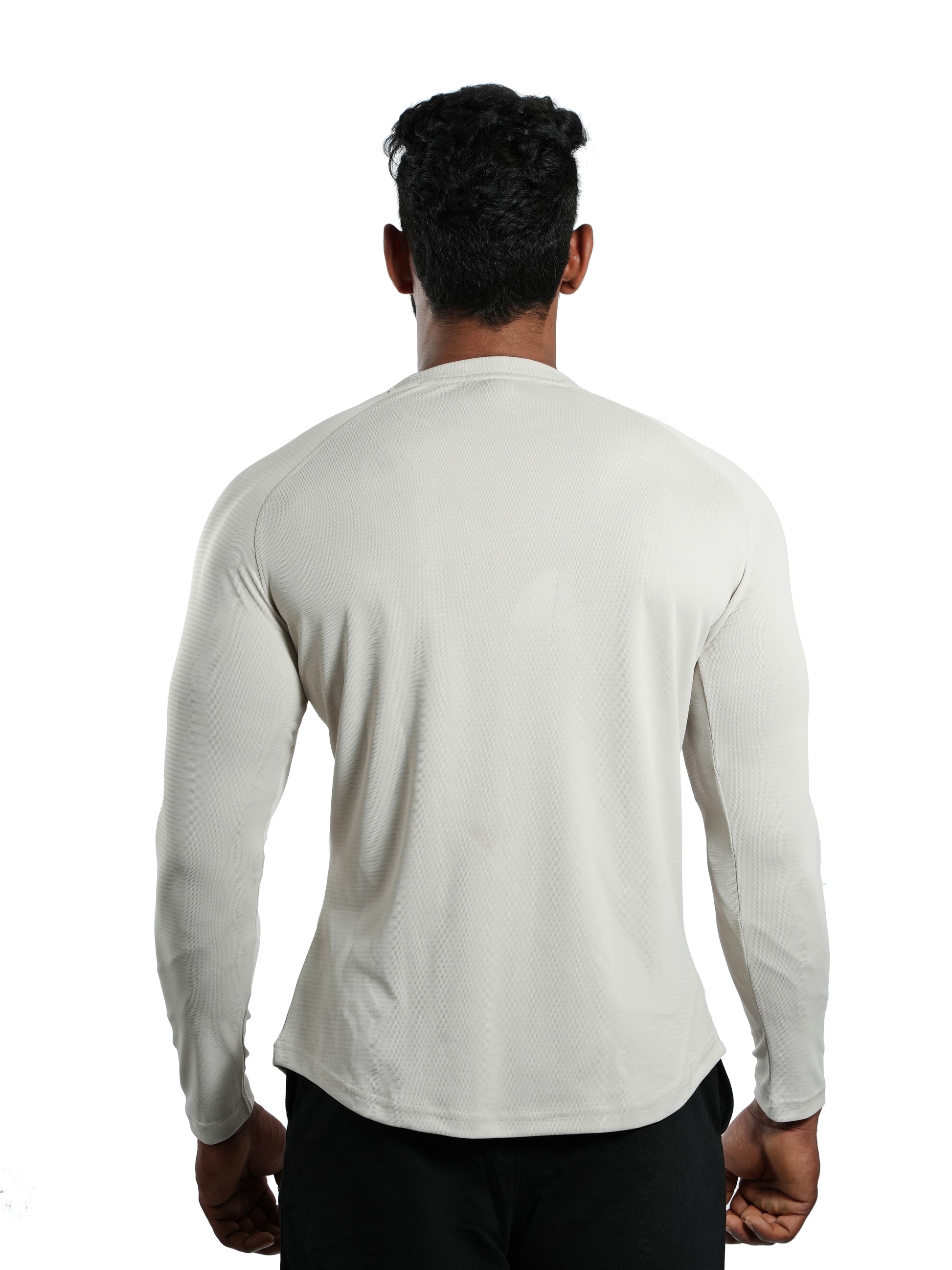 Ultra Light Tee Full Sleeve Light Grey back