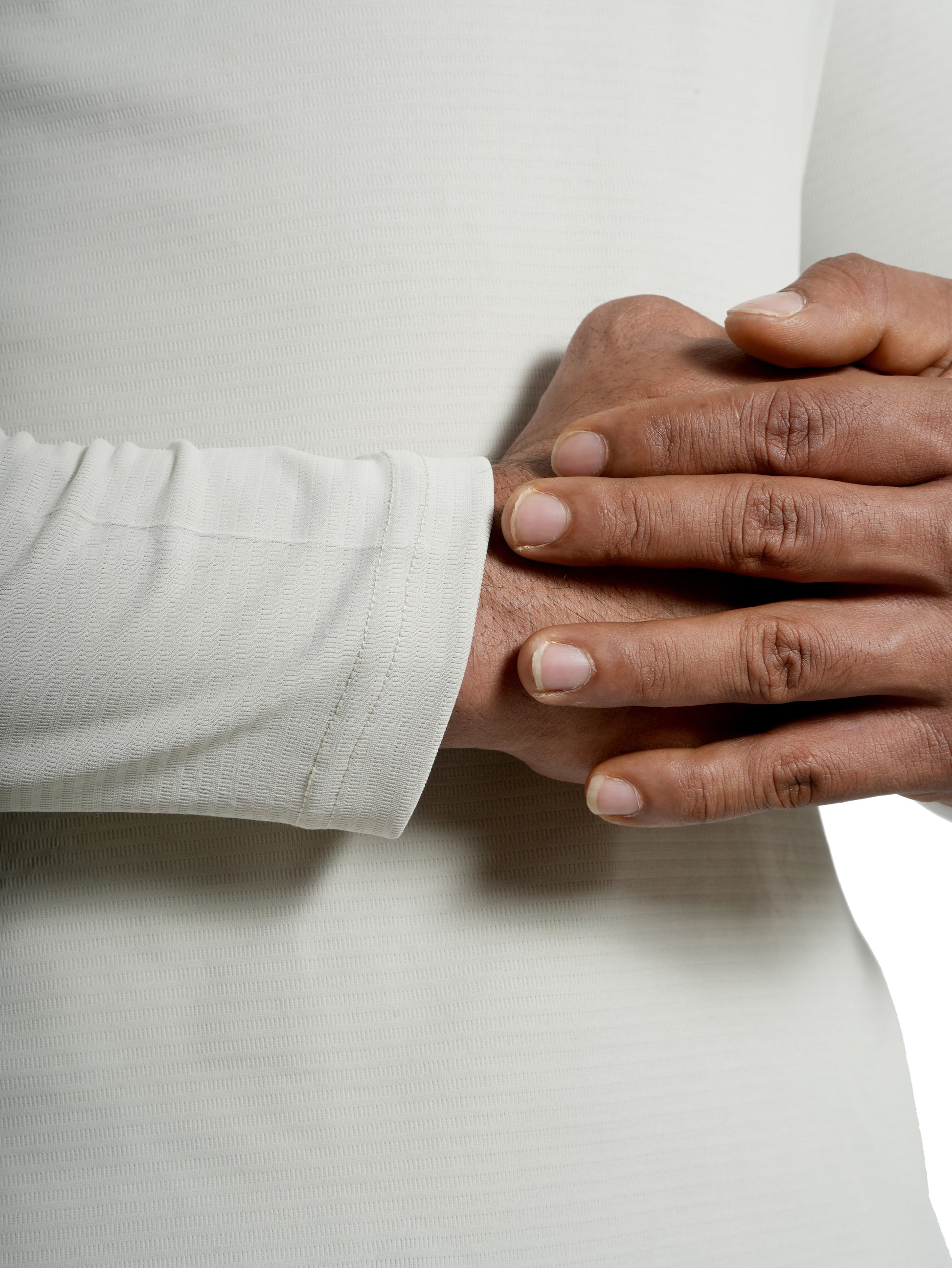 Ultra Light Tee Full Sleeve Light Grey close view