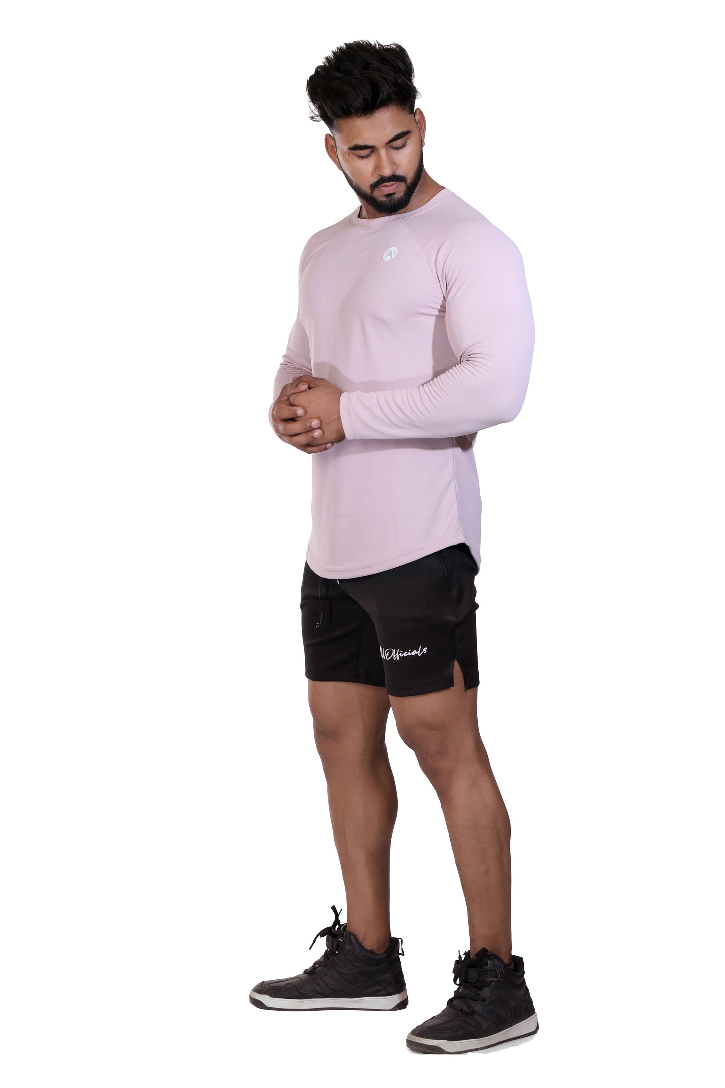 Ultra Light Tee Full Sleeve Soft Pink front 