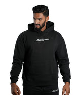 Unisex Signature Oversized Hoodie Black