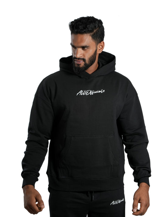 Unisex Signature Oversized Hoodie Black