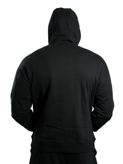Unisex Signature Oversized Hoodie Black Back