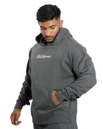 Unisex Signature Oversized Hoodie Steel Grey