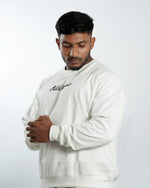 Unisex Signature Oversized Sweatshirt Off-White